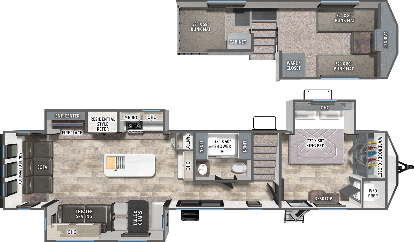 Puma Vista 401RLFT Floorplan